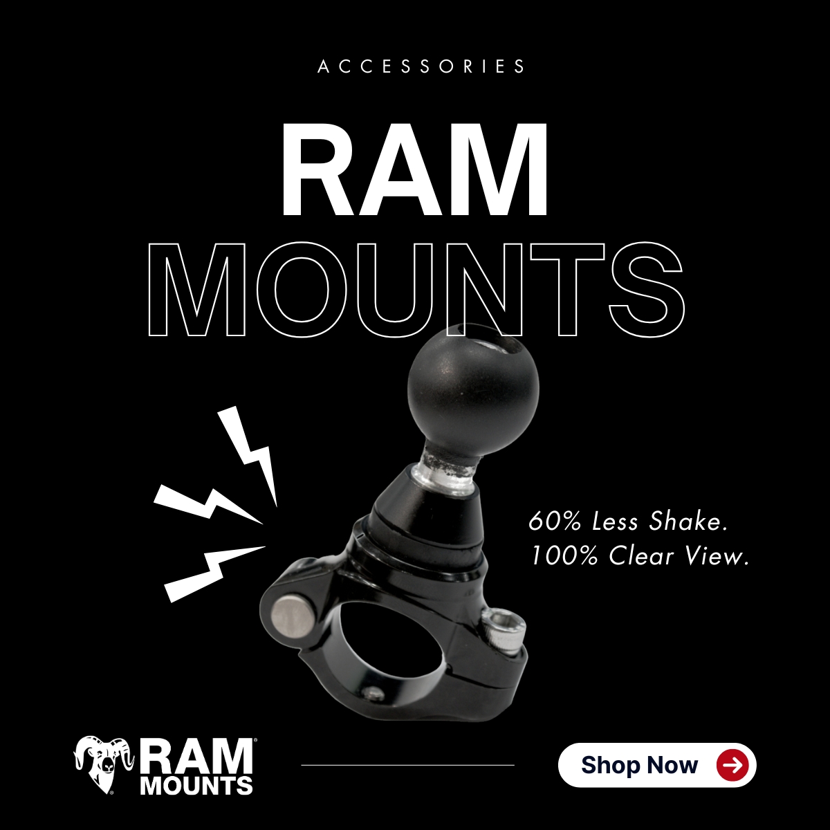 【減震 60%！】RAM® & 日本研發減震底座